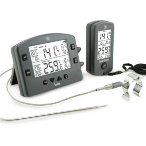 Smoke™ 2-Channel Alarm Thermometer CHARCOAL