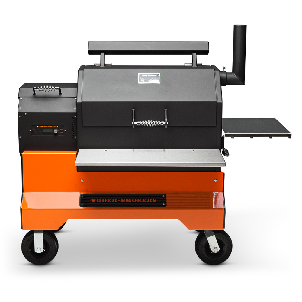 Yoder Smokers YS640S Pellet Grill Cart ORANGE Smokin