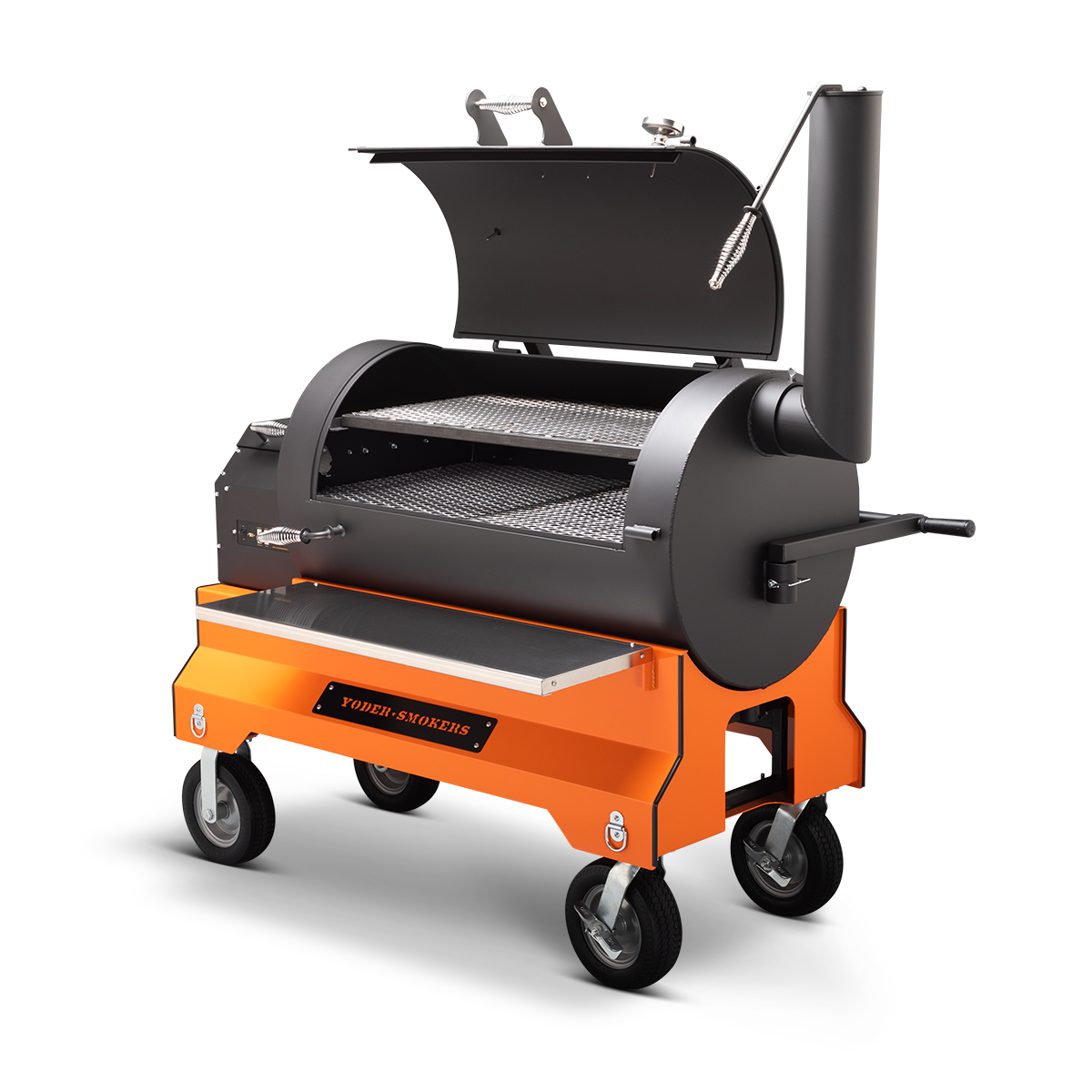 Yoder Smokers YS 1500S Competition Pellet Grill Orange Smokin' Deal BBQ