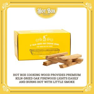 6" Box of Premium Oak Pizza Oven Mini-Cut Wood