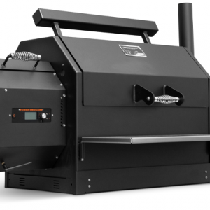 Yoder Smokers YS640s Built-In Pellet Grill with ACS, LH with SS Front Shelf, Valance and Grease Drai