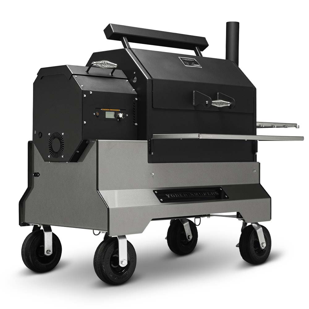 Yoder Smokers YS640S Pellet Grill w/Comp Cart - SILVER