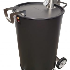 Hunsaker Drum Vortex Smoker - FLAT BLACK
