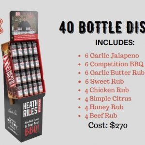 Heath Riles 40 Bottle Display