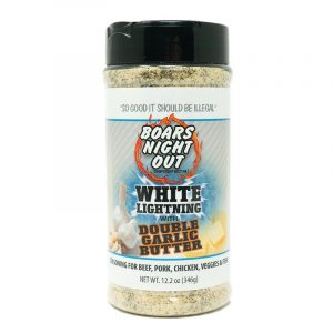 Boars Night Out White Lightning Double Garlic Butter Seasoning - 14.5 oz.