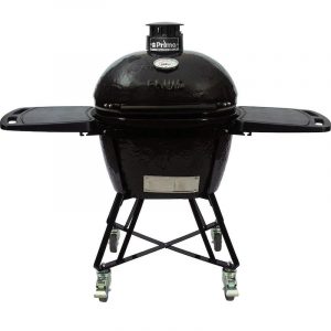 PRIMO OVAL L 400 ALL-IN-ONE Ceramic Grill (Heavy-Duty Stand, Side Shelves, Ash Tool, and Grate Lift