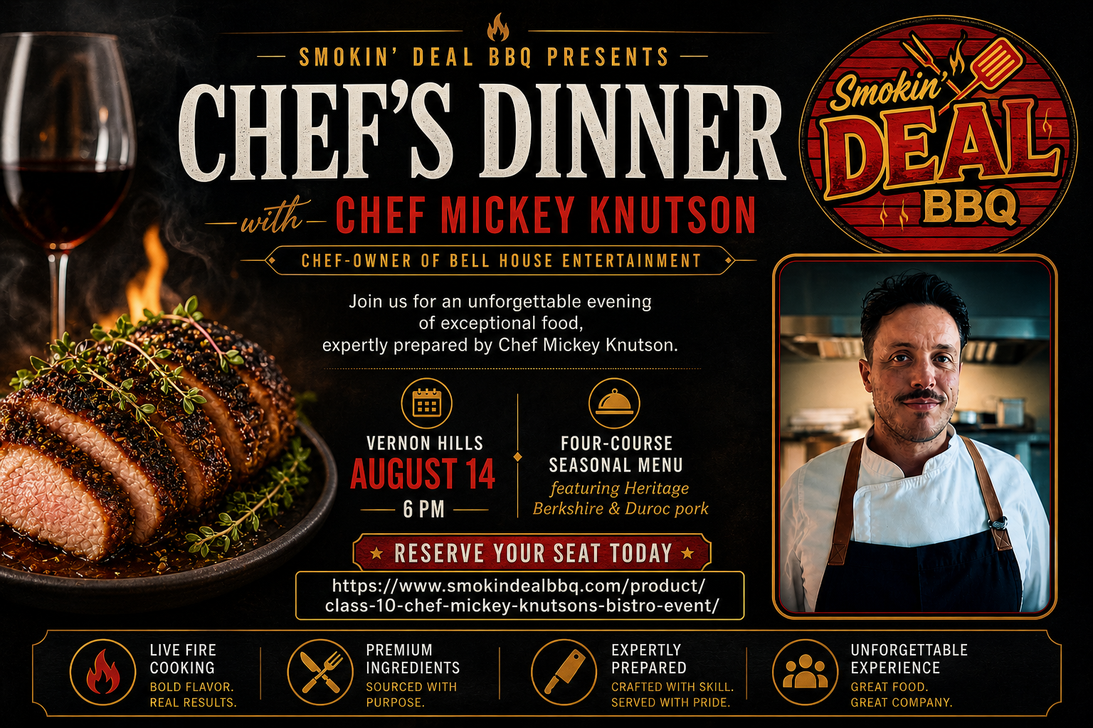 CLASS 10 - CHEF MICKEY KNUTSON'S BISTRO EVENT - August 14, 2026 - Image 2